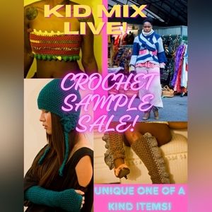 LIVE!!!!! Unlisted CROCHET W/ KIDMIX!